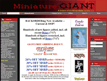 Tablet Screenshot of miniature-giant.com